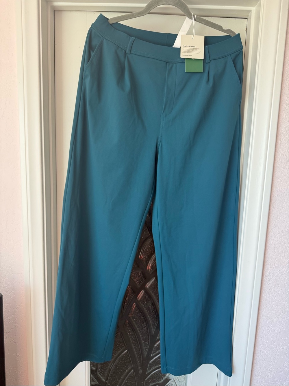 HALARA Teal Wide-Leg Dress Pants for Men